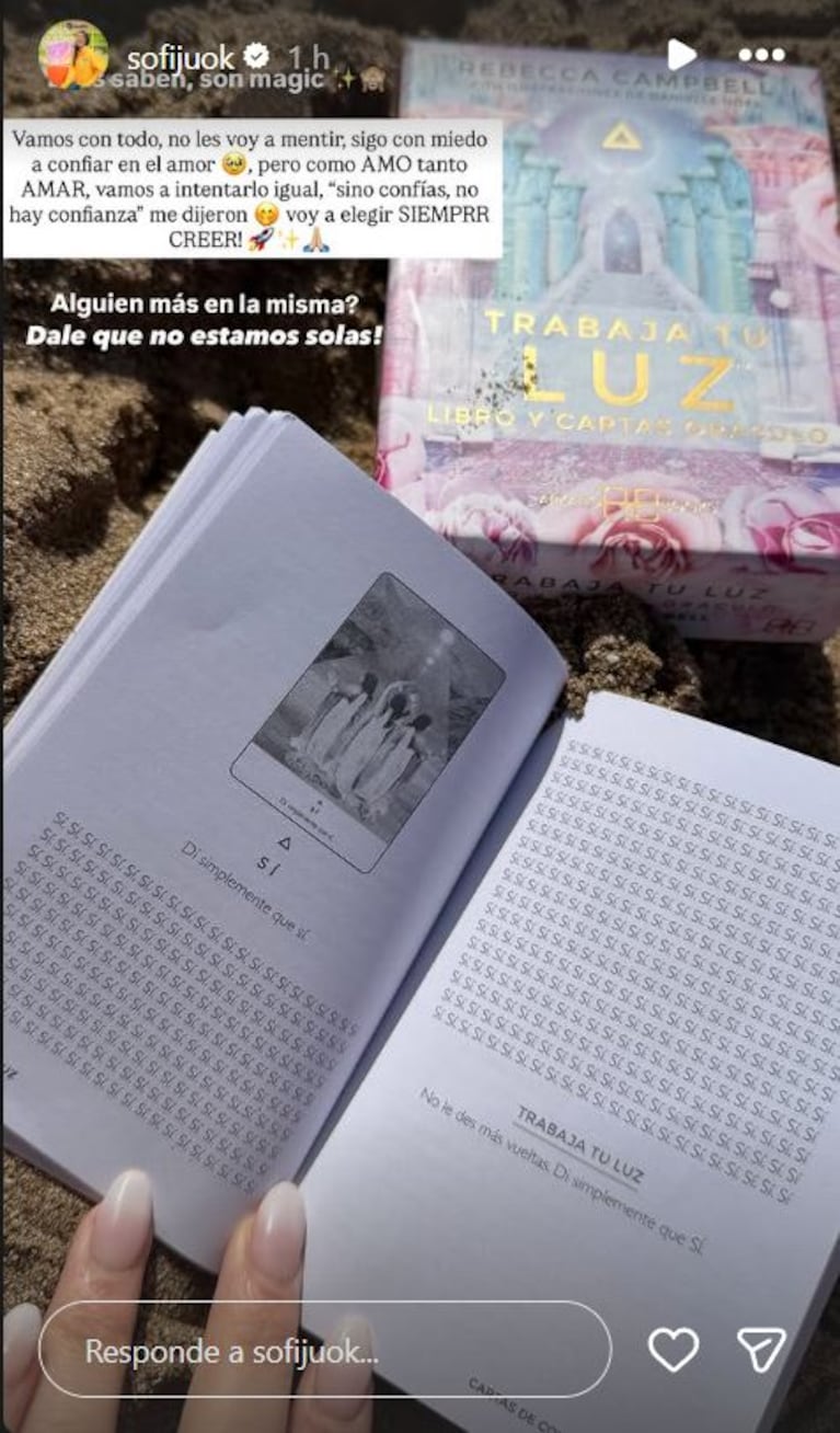 Foto: Captura de Instagram Stories (@sofijuok)