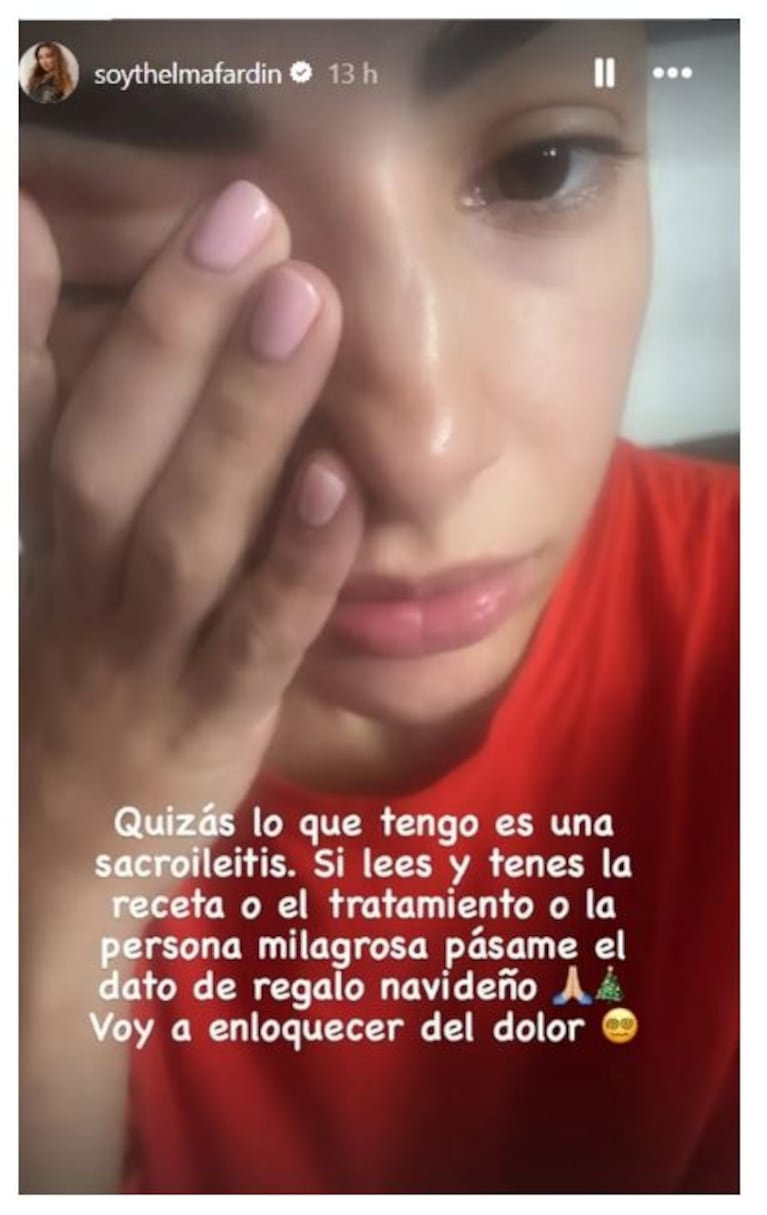Foto: Captura de Instagram Stories (@soythelmafardin)