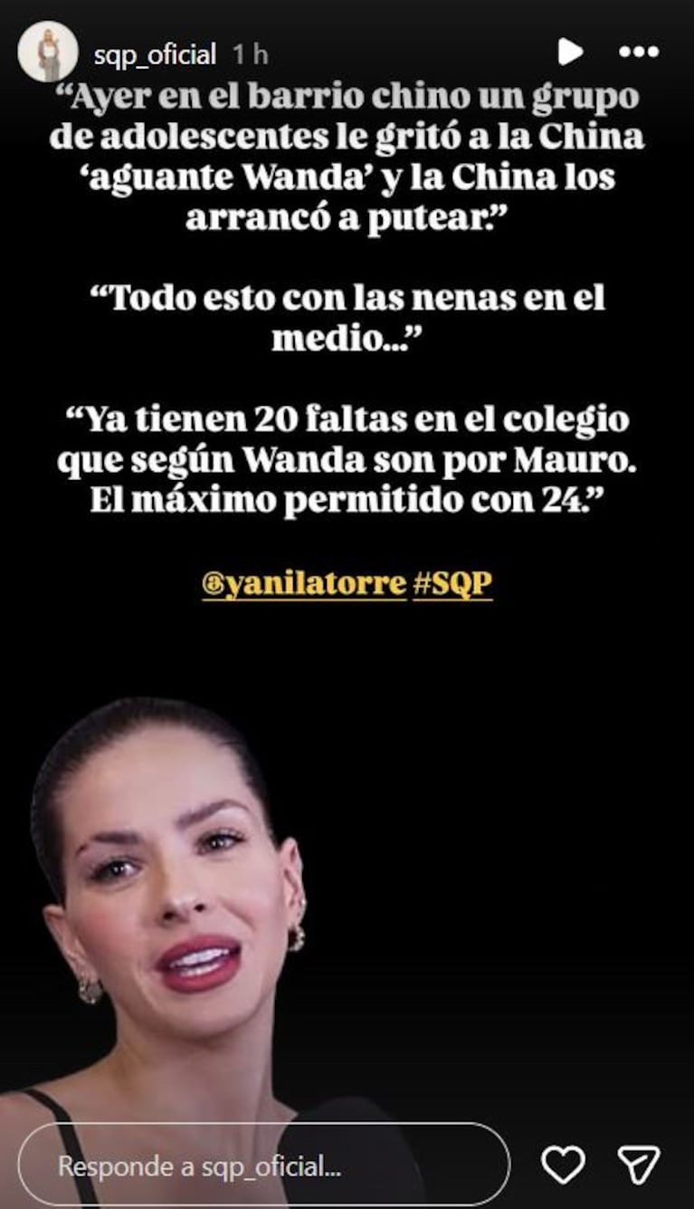 Foto: Captura de Instagram Stories (@sqp_oficial)