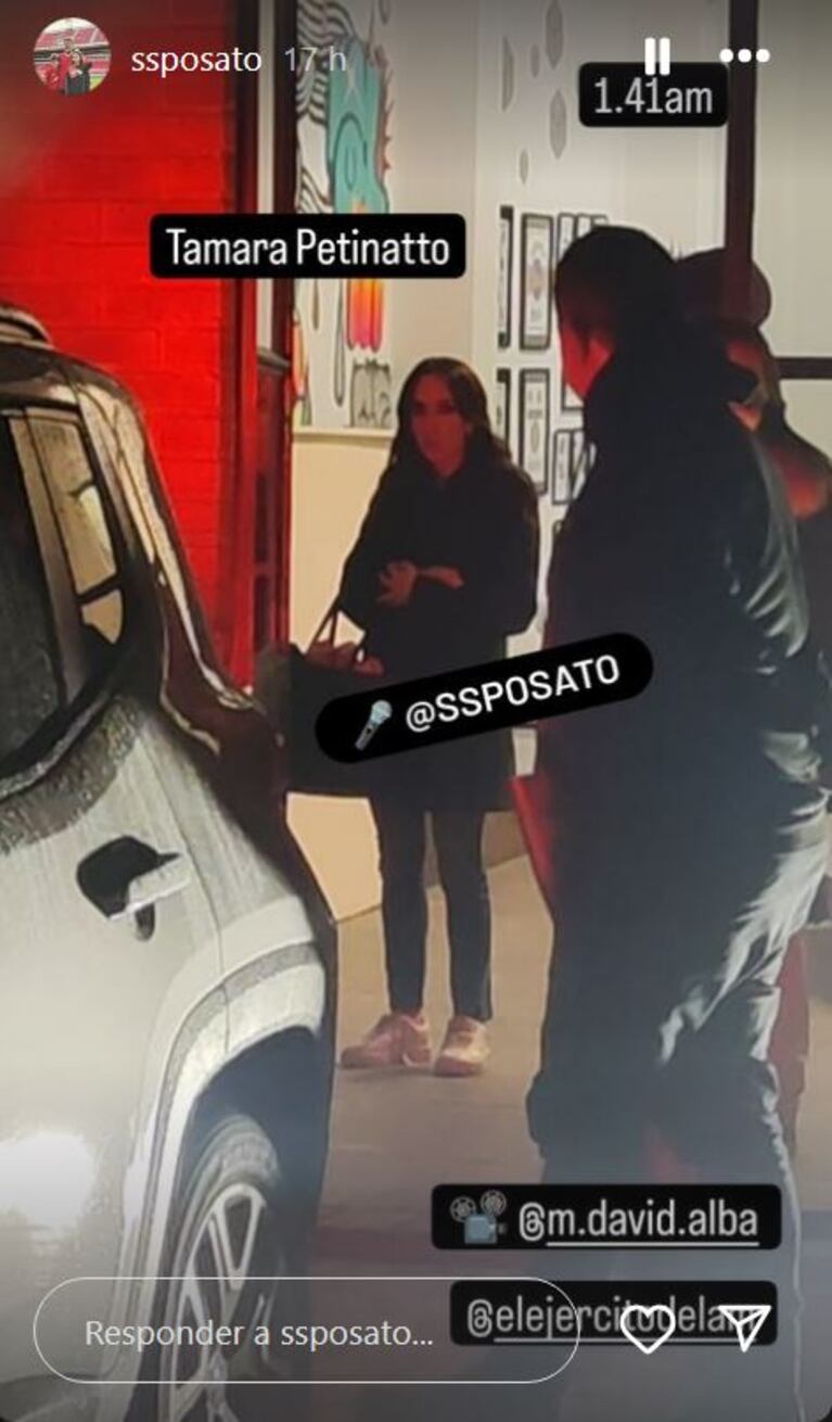 Foto: Captura de Instagram Stories (@ssposato)