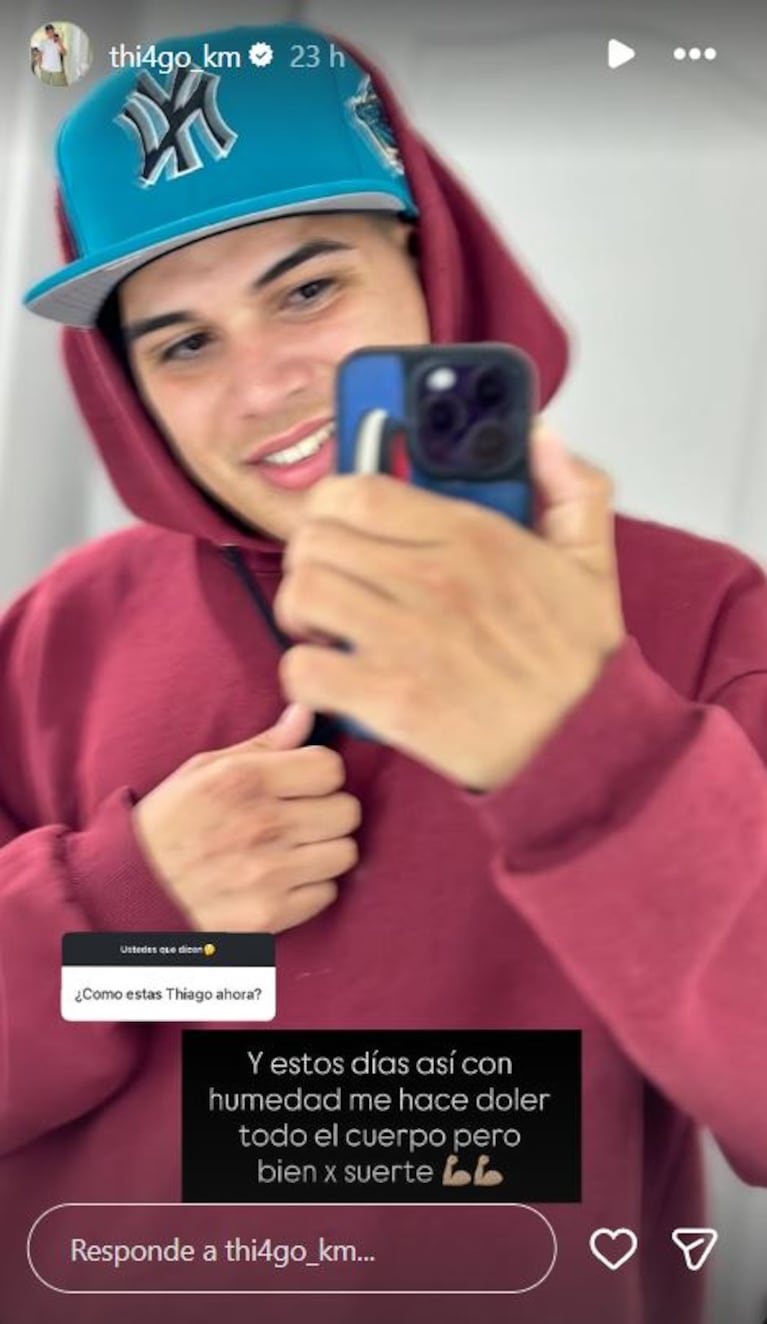 Foto: Captura de Instagram Stories (@thi4go_km)