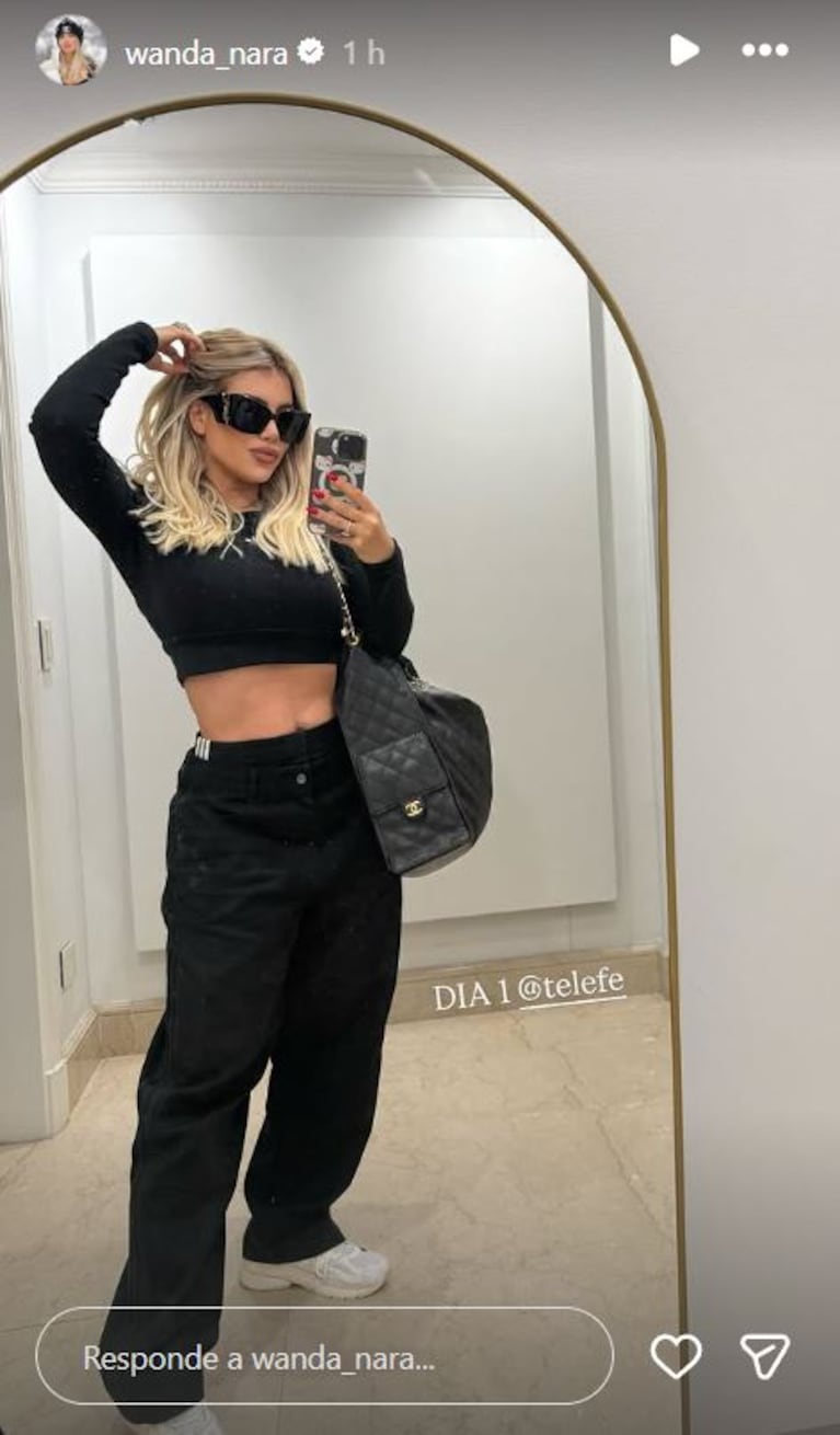 Foto: Captura de Instagram Stories (@wanda_nara)