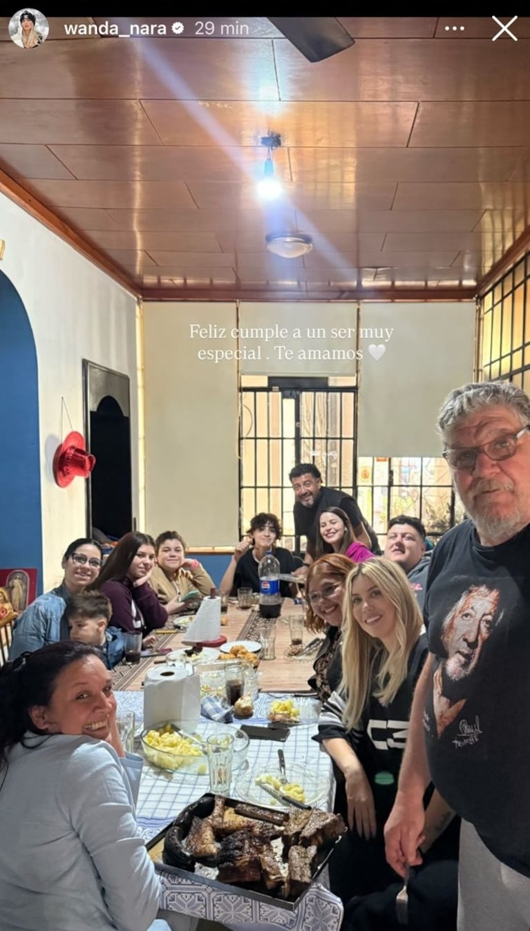 Foto: Captura de Instagram Stories (@wanda_nara)