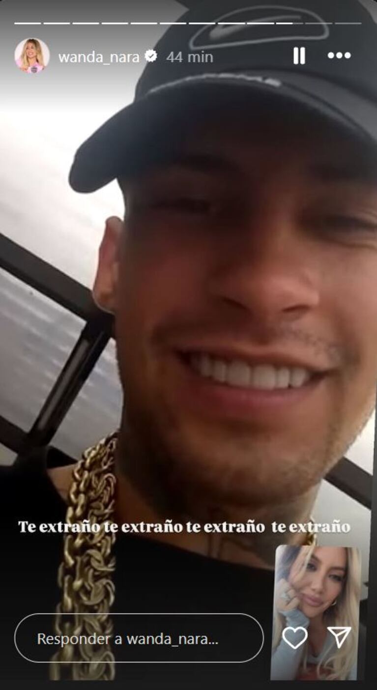 Foto: Captura de Instagram Stories (@wanda_nara)