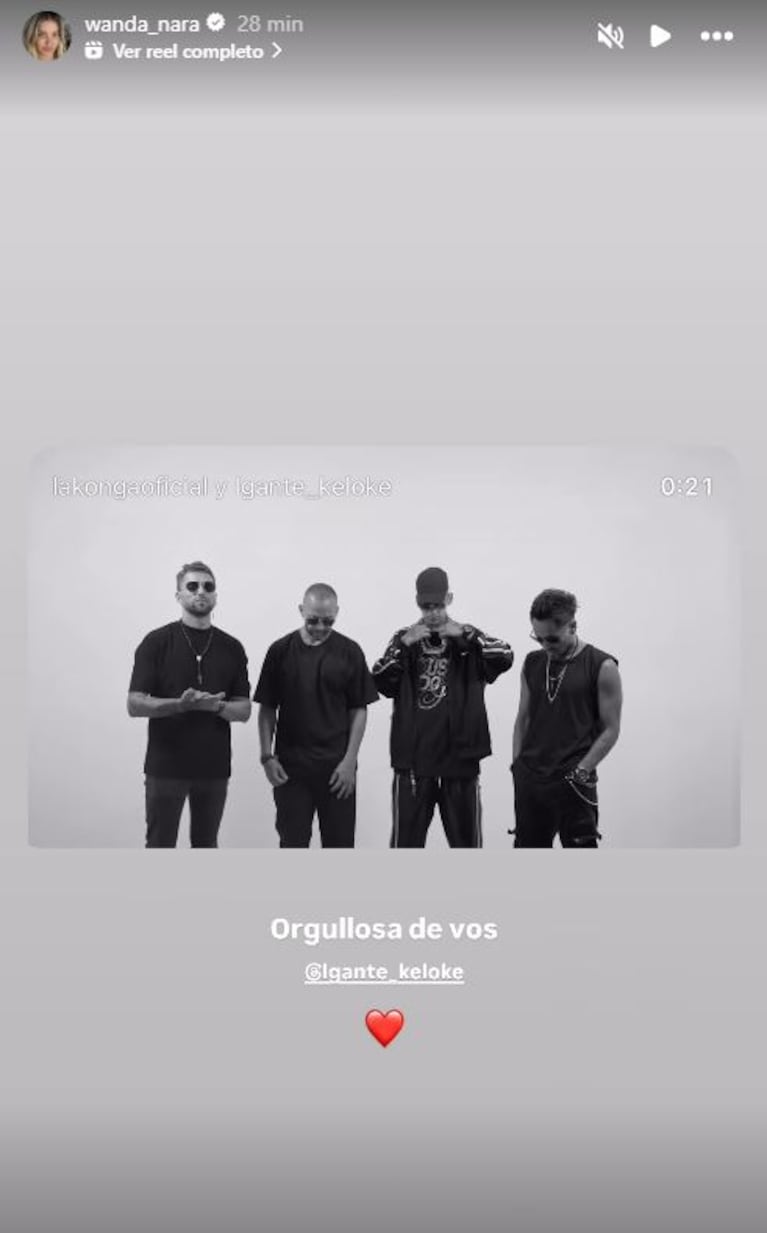 Foto: Captura de Instagram Stories (@wanda_nara)