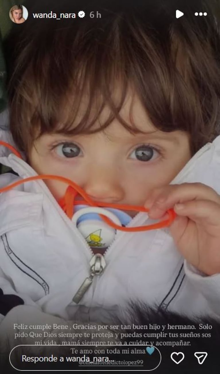Foto: Captura de Instagram Stories (@wanda_nara)