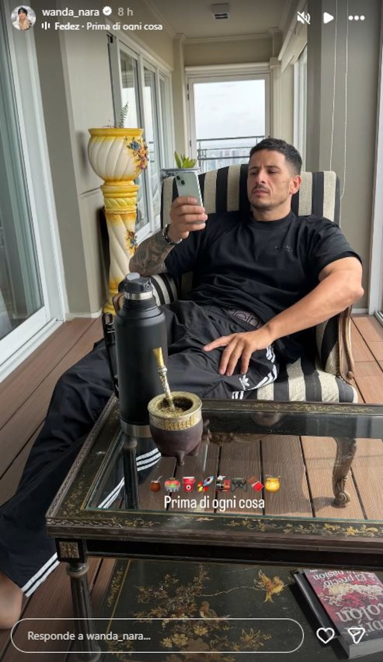 Foto: Captura de Instagram Stories (@wanda_nara)