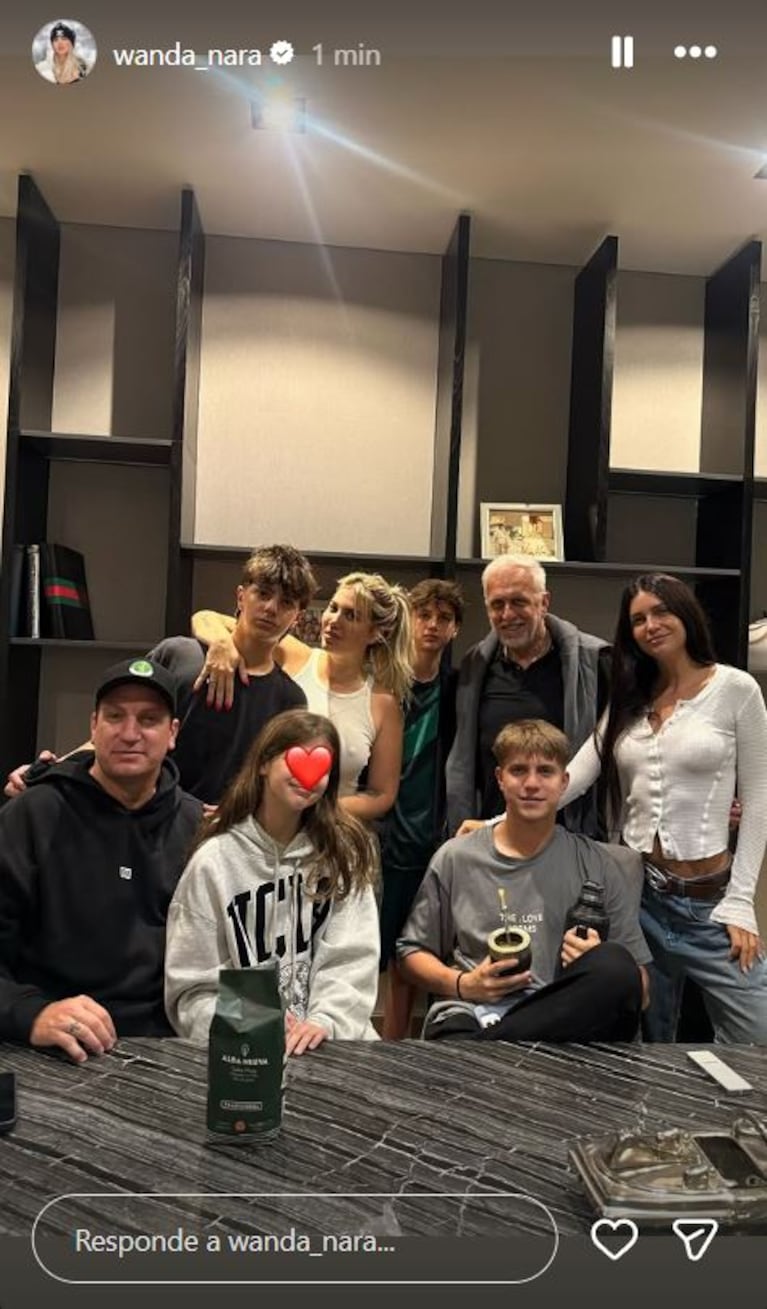 Foto: Captura de Instagram Stories (@wanda_nara)