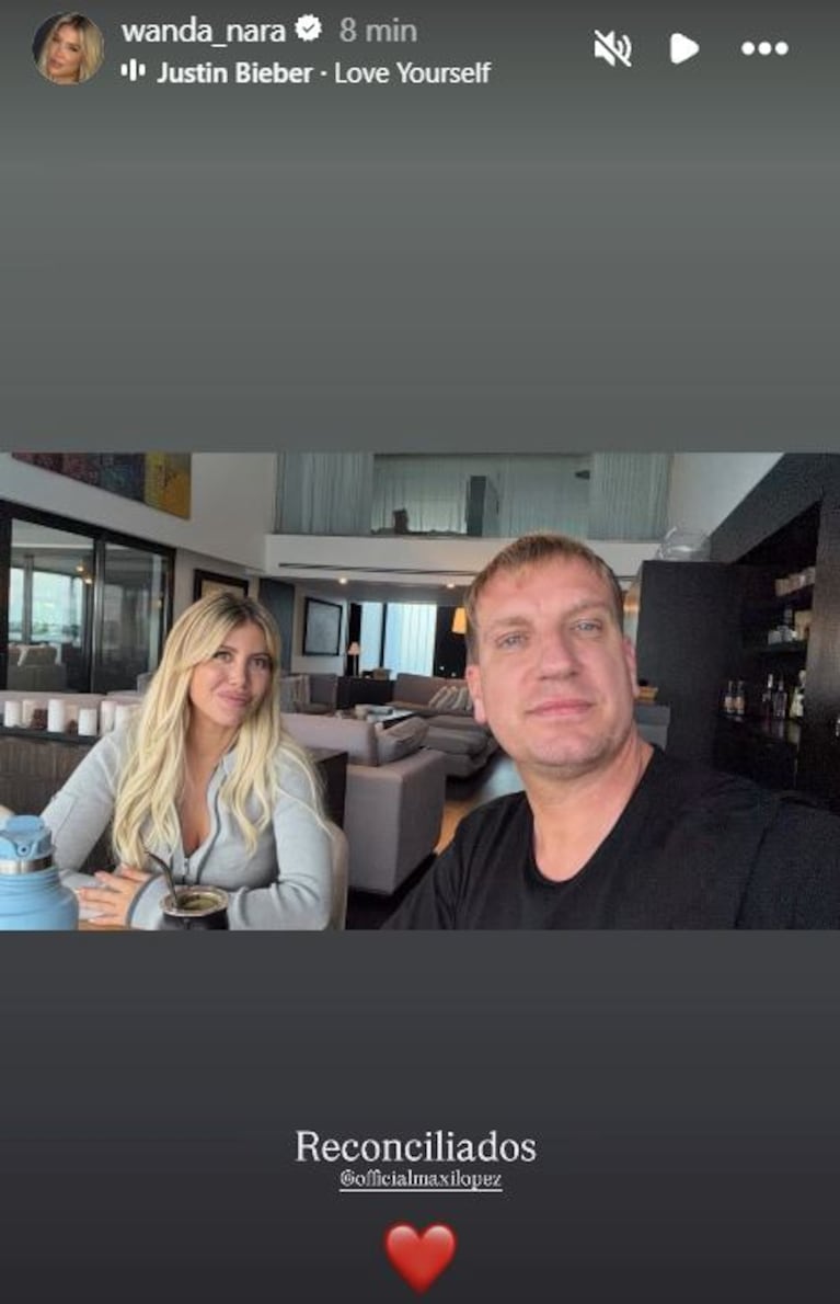 Foto: Captura de Instagram Stories (@wanda_nara)