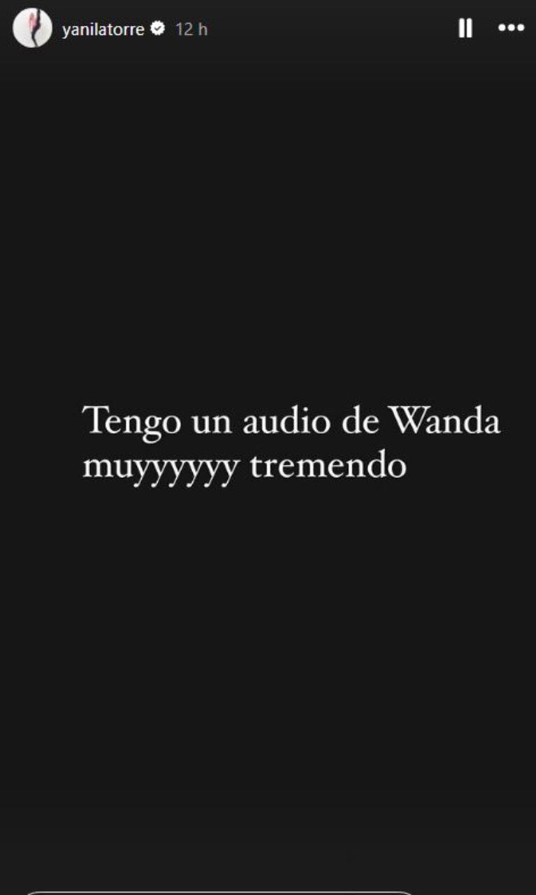 Foto: Captura de Instagram Stories (@yanilatorre)