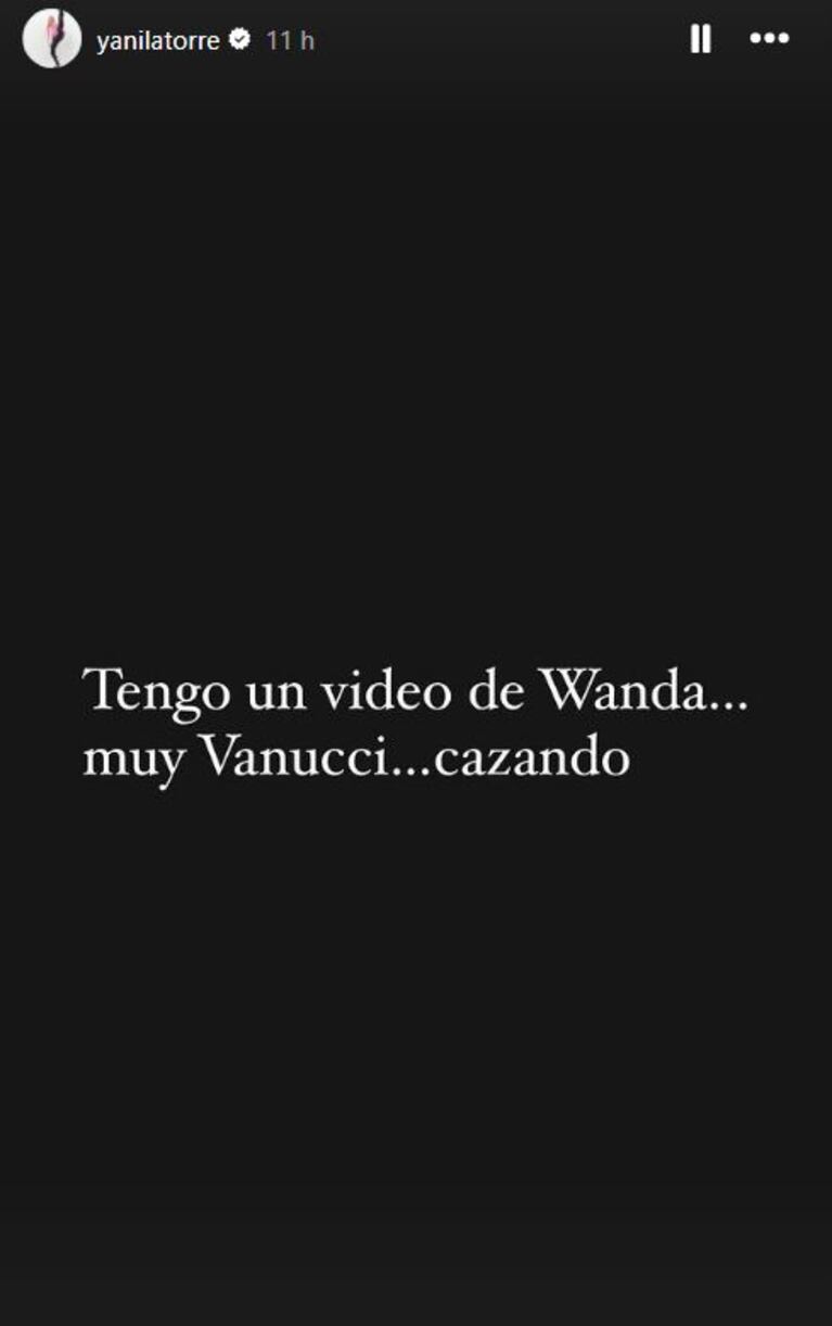 Foto: Captura de Instagram Stories (@yanilatorre)