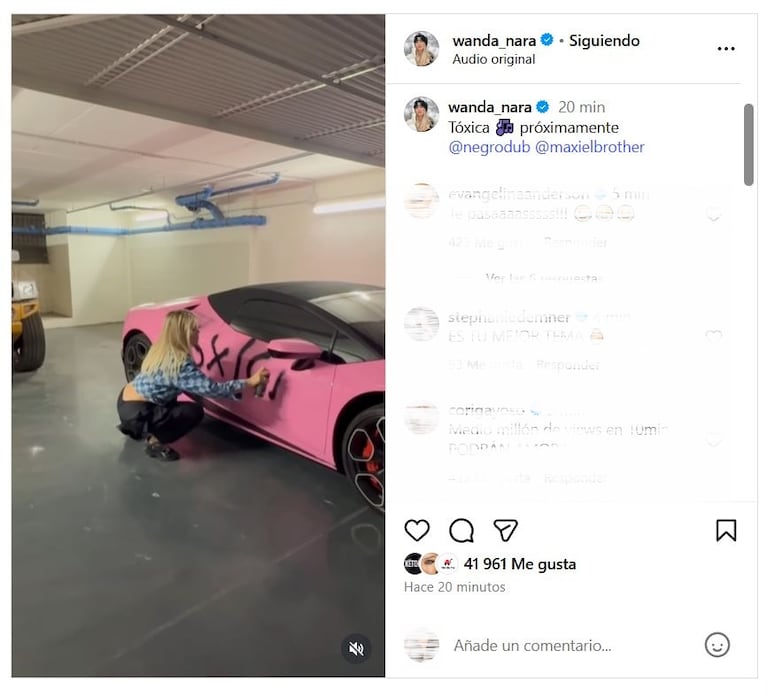Foto: Captura de Instagram (@wanda_nara)