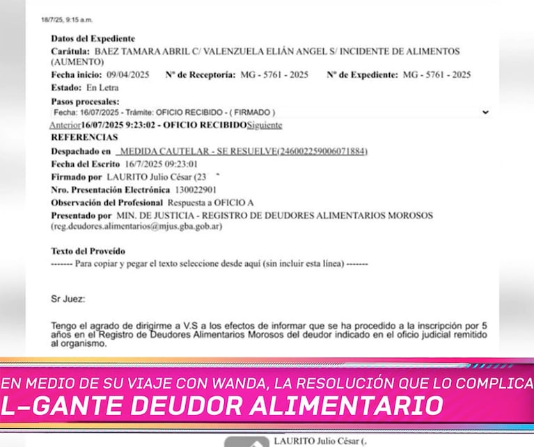 Foto: captura de pantalla de eltrece, Mujeres Argentinas.