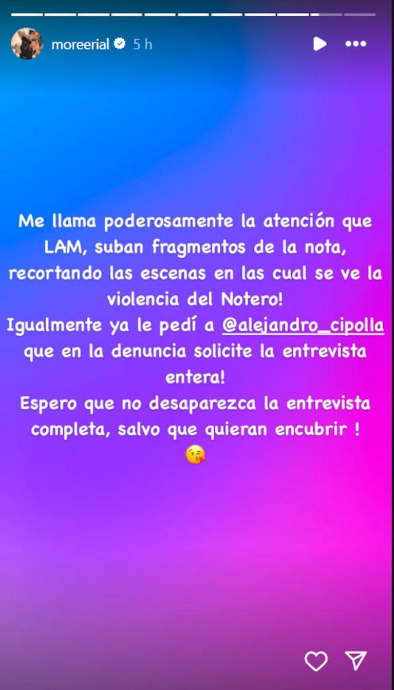 Foto: captura de pantalla de Instagram.