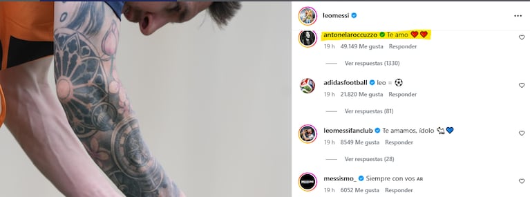 Foto: captura de pantalla de Instagram de Leo Messi