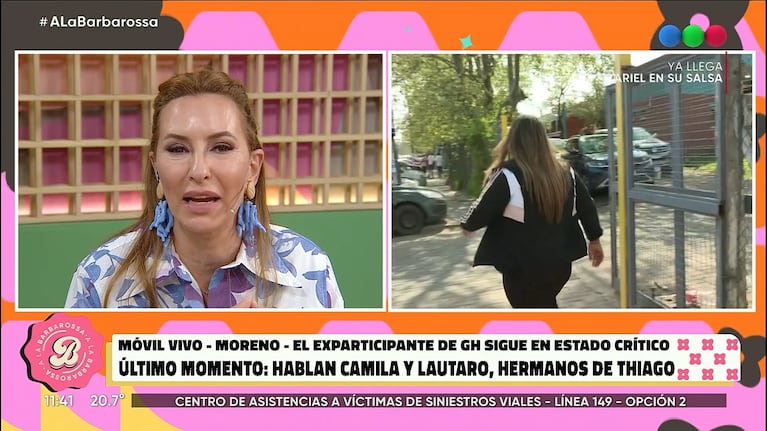 Foto: captura de pantalla de Telefe, A la Barbarossa.