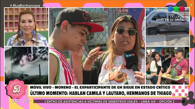 Foto: captura de pantalla de Telefe, A la Barbarossa.