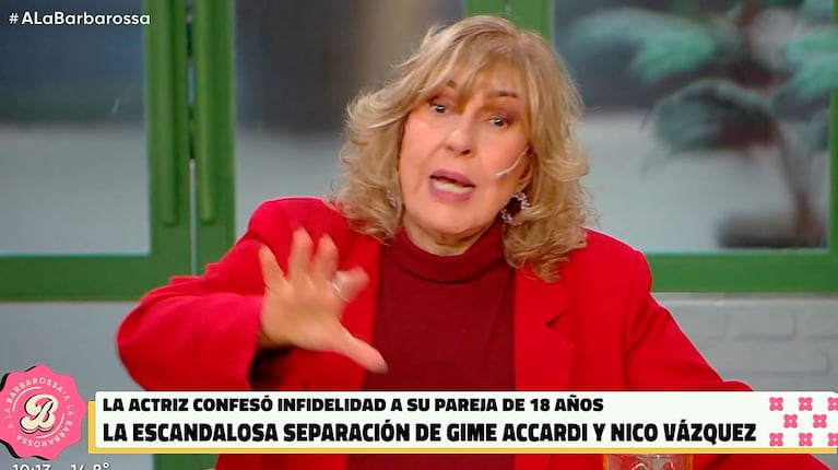 Foto: captura de pantalla de Telefe, A la Barbarossa.