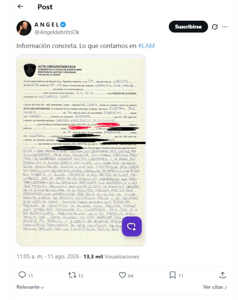 Foto: captura de pantalla de X