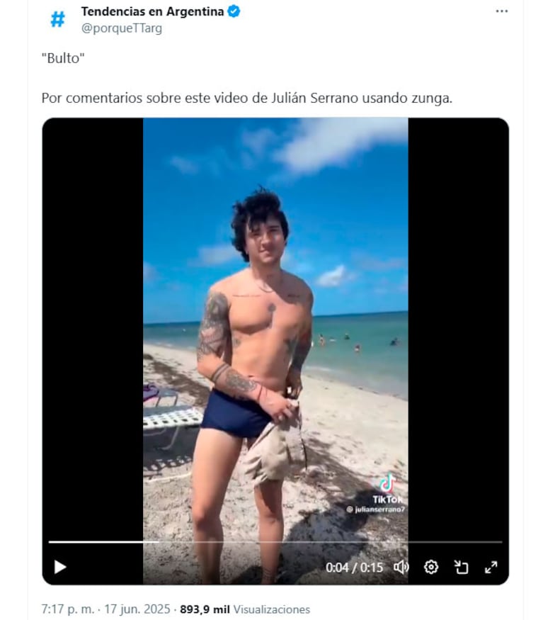 Foto: captura de pantalla de X.