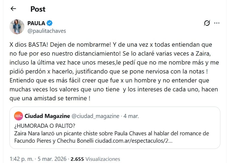 Foto: captura de pantalla de X