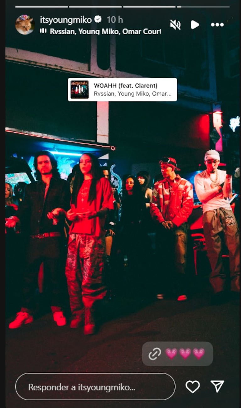 Foto: captura de pantalla del Instagram oficial deYoung Miko.