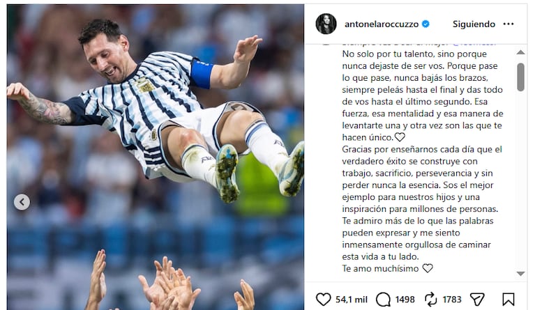 Foto: captura de pantalla IG Antonela Roccuzzo