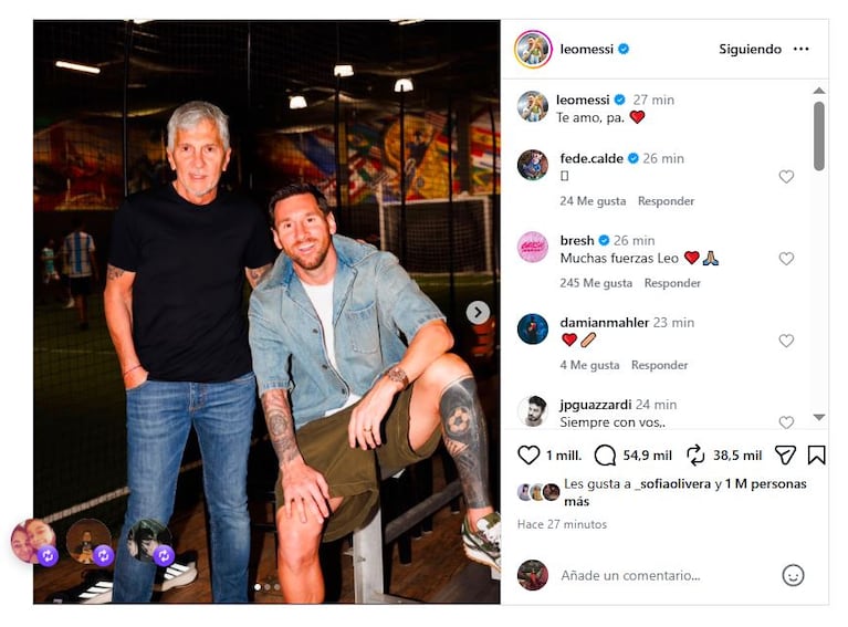 Foto: captura de pantalla  Leo Messi