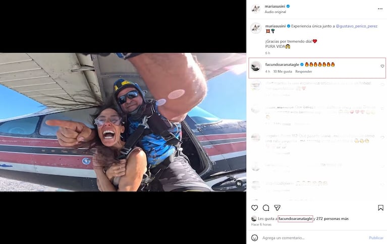 Foto: Captura de video de Instagram (@mariasusini)