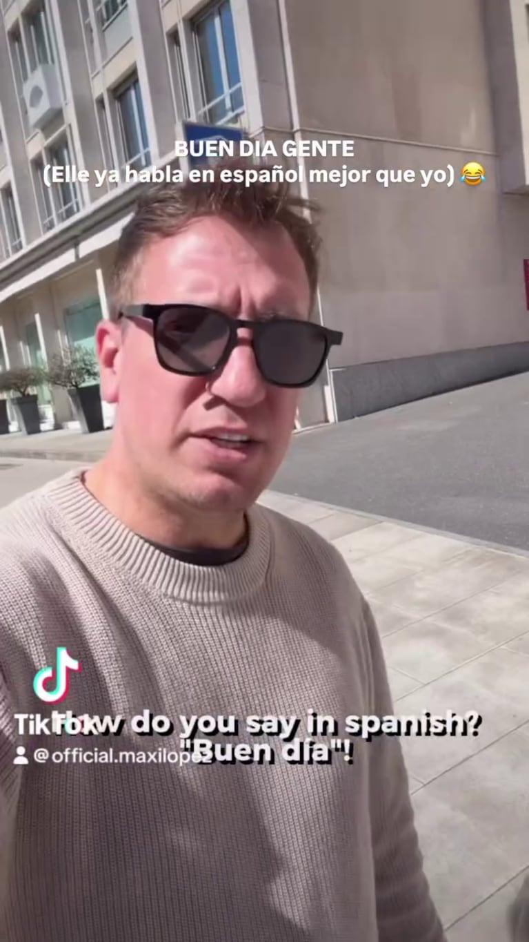 Foto: Captura de video de Instagram Stories (@officialmaxilopez)