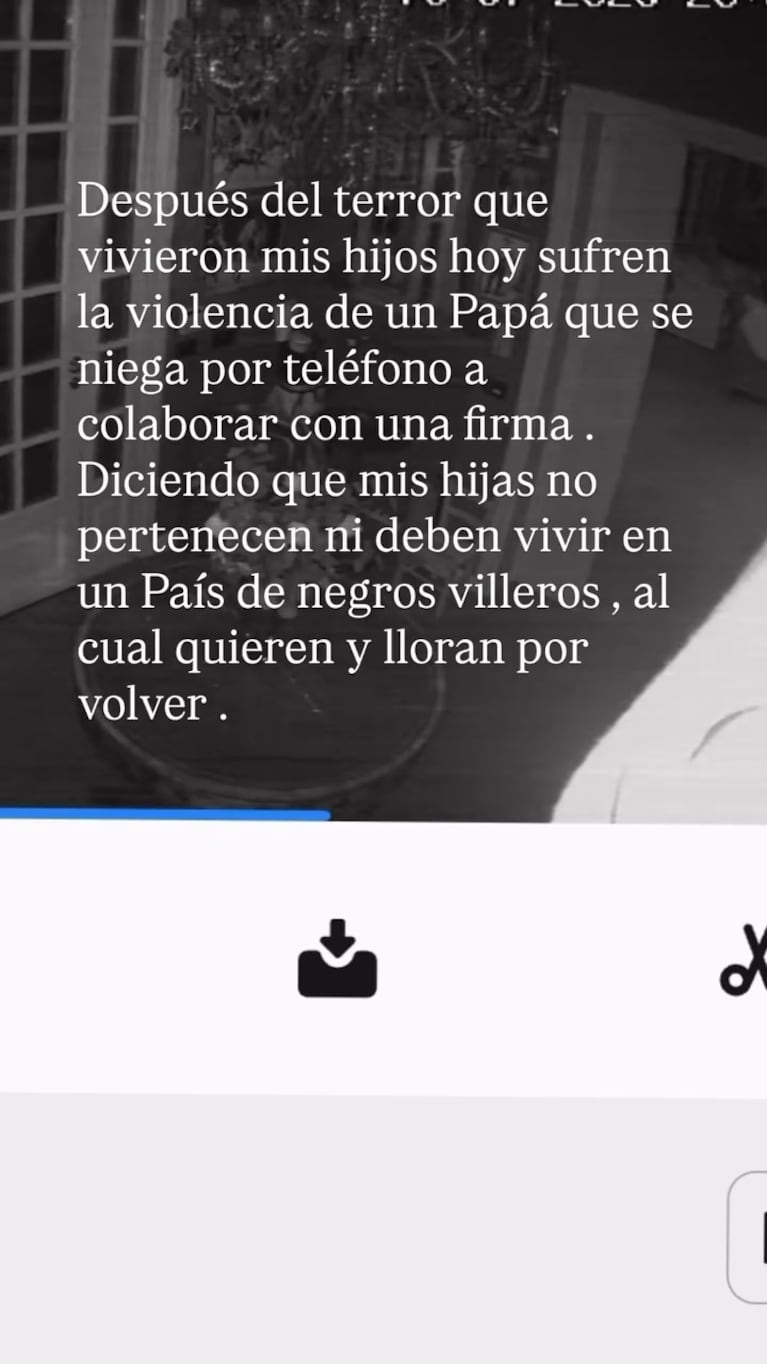 Foto: Captura de video de Instagram Stories (@wanda_nara)