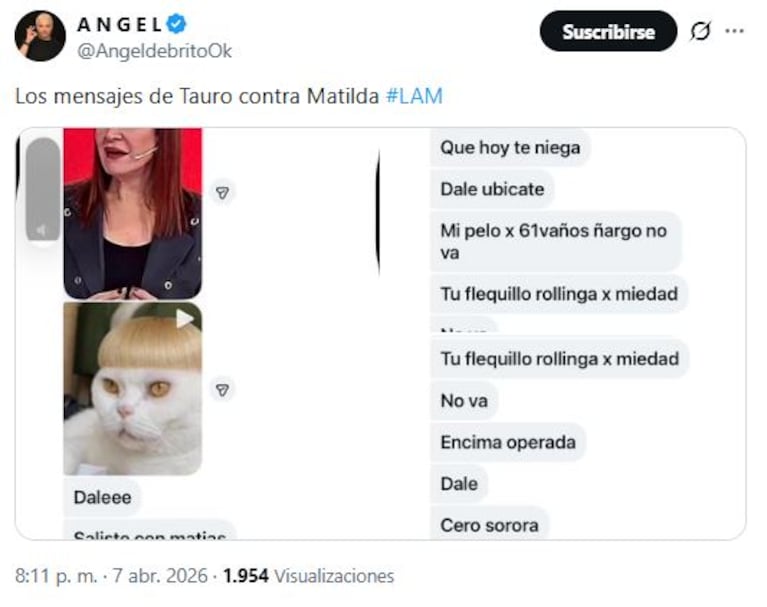 Foto: Captura de X (@AngeldebritoOk)