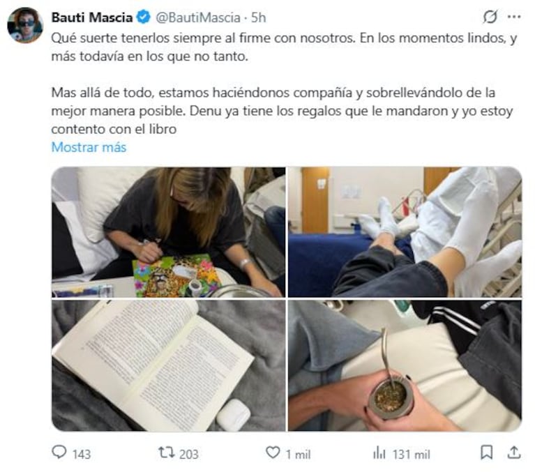Foto: Captura de X (@BautiMascia)