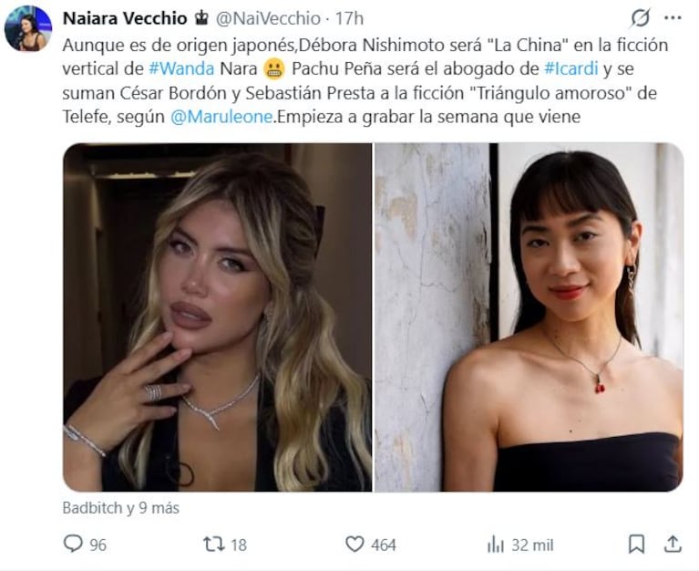 Foto: Captura de X (@NaiVecchio)