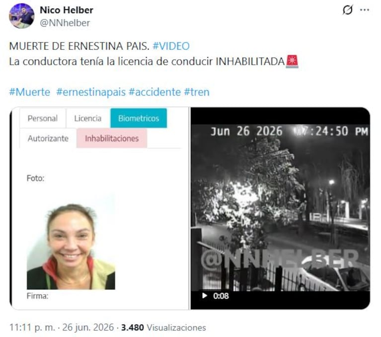 Foto: Captura de X (@NNhelber)