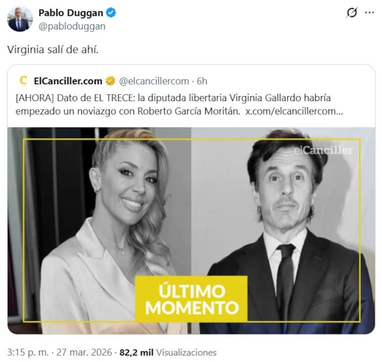 Foto: Captura de X (@pabloduggan)