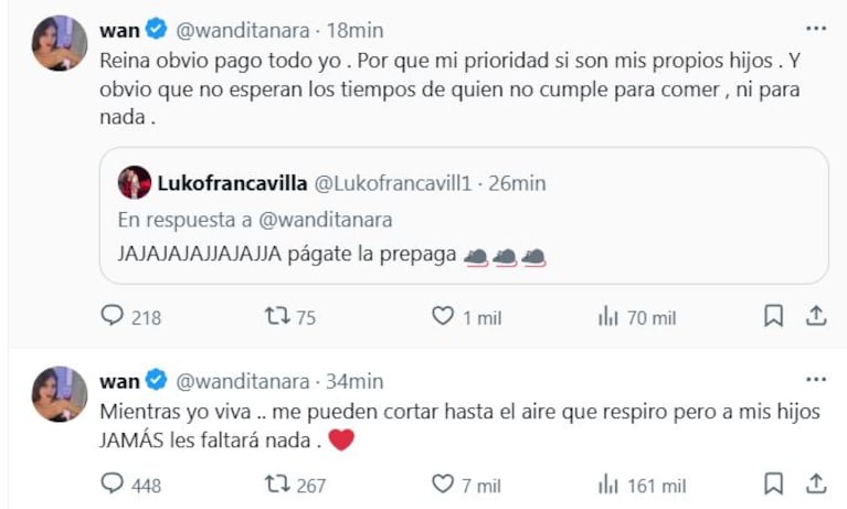 Foto: Captura de X (@wanditanara)