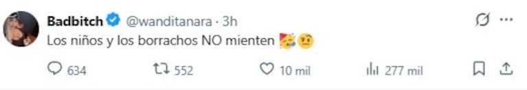 Foto: Captura de X (@wanditanara)