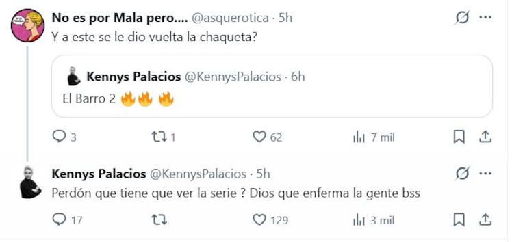 Foto: captura Twitter/ X @KennysPalacios