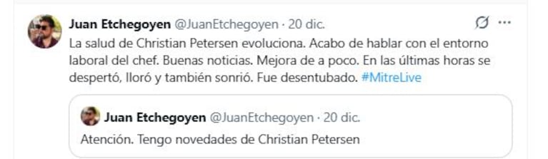 Foto: captura X / Twotter @juanetchegoyen