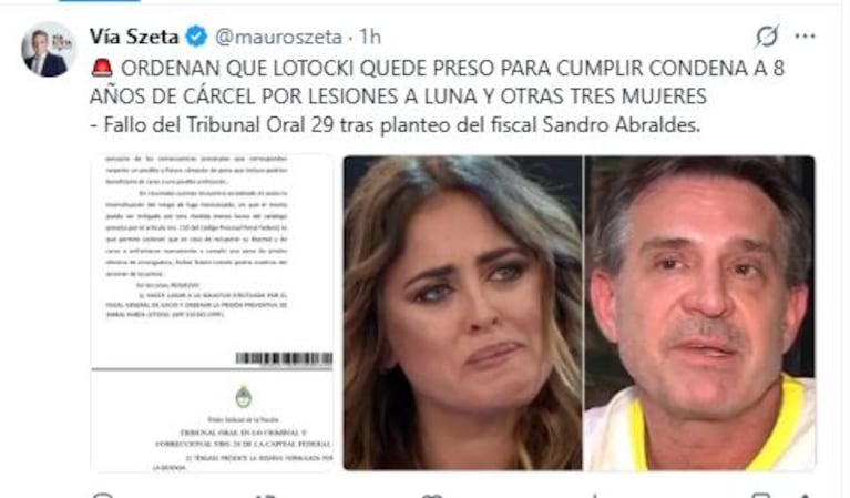 Foto: captura X.com / @mauroszeta