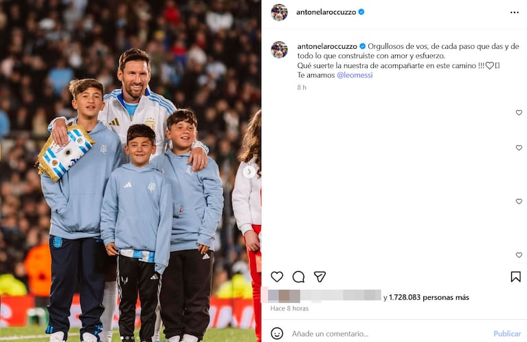 Foto compartidas por Antonela Roccuzzo  en su Instagram.
