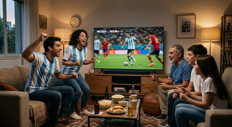 Foto ilustrativa de la final entre Argentina y España. (Foto: Gemini)