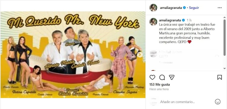 Foto: Instagram (@amaliagranata)