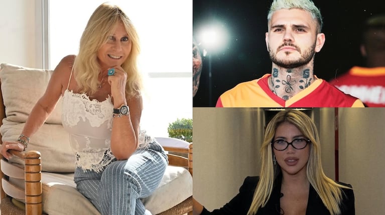 Foto: Instagram (@ana.rosenfeld, @mauroicardi y @wanda_nara)