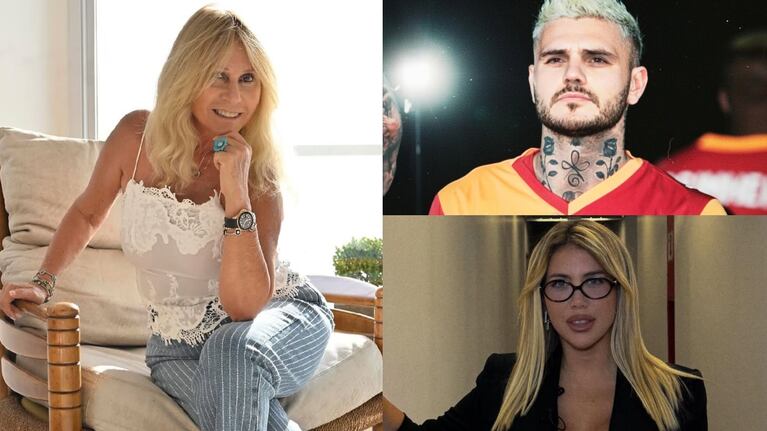 Foto: Instagram (@ana.rosenfeld, @mauroicardi y @wanda_nara)