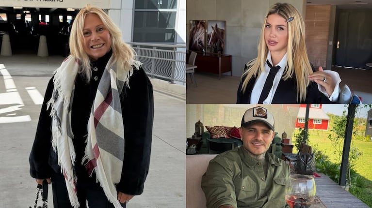 Foto: Instagram (@ana.rosenfeld, @wanda_nara y @mauroicardi)