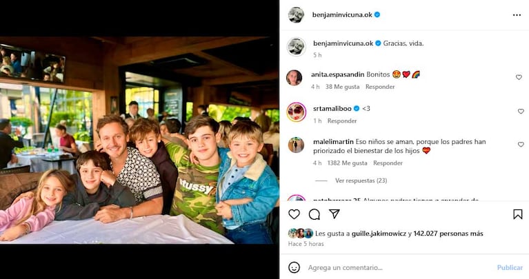 Foto: Instagram @benjaminvicuna.ok