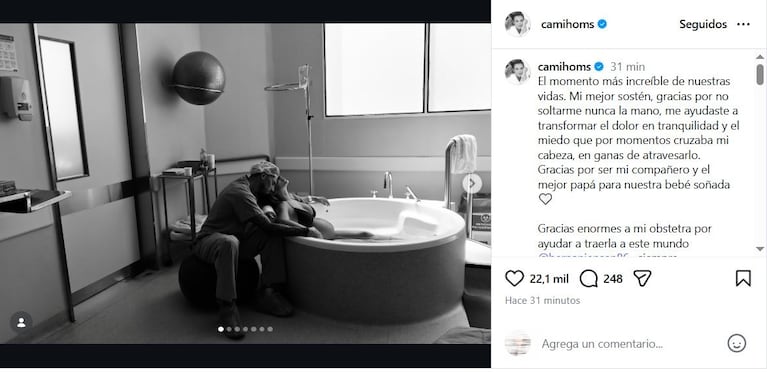 Foto: Instagram (@camihoms)
