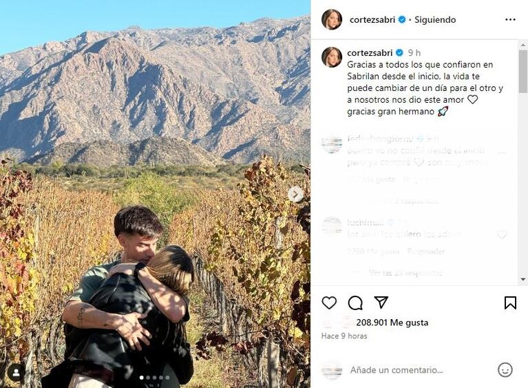 Foto: Instagram (@cortezsabri)